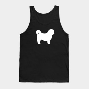 White Shih Tzu Silhouette Tank Top